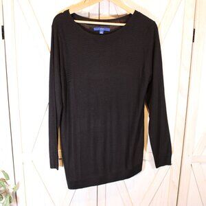 Apt 9 Essentials Black Long Sleeve Sweater Size Large